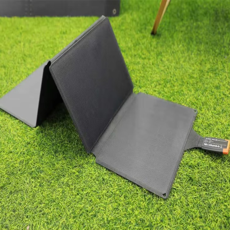 Drone Solar Charger - 40W opvouwbaar zonnepaneel, zonne-telefoonlader, volledig zwart,