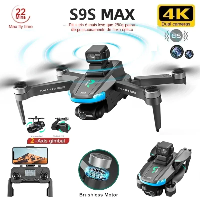 NIEUWE S9S MAX MINI Drone 4K 2 - Drone Remote Controller Lanyard recensie en prijs