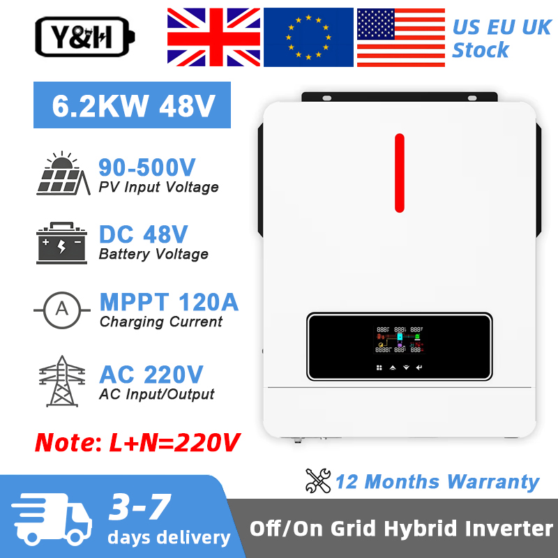 Y&H 6.2KW Hybride Solar Invert - Drone Solar Charger recensie en prijs