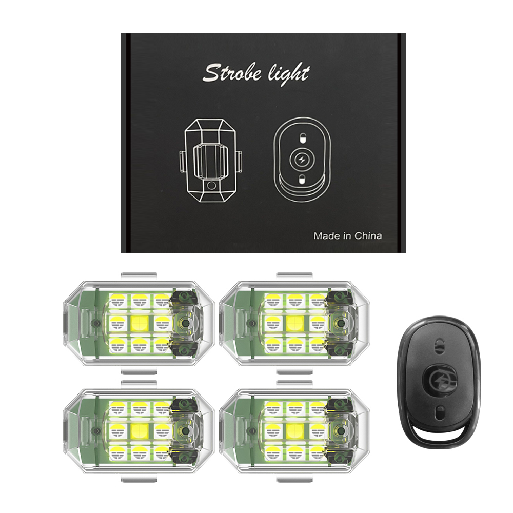 1/2/4 stuks draadloze LED Dron - Drone Strobe Light recensie en prijs